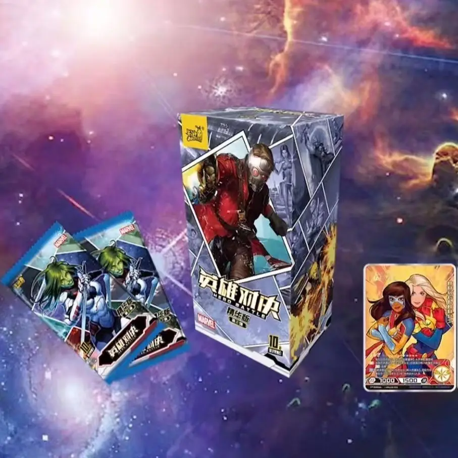 

Новые карты Марвел KAYOU, версия эссенции, 2-е звено, оружие против Мстителей, аниме игрушка, искусственная коллекция