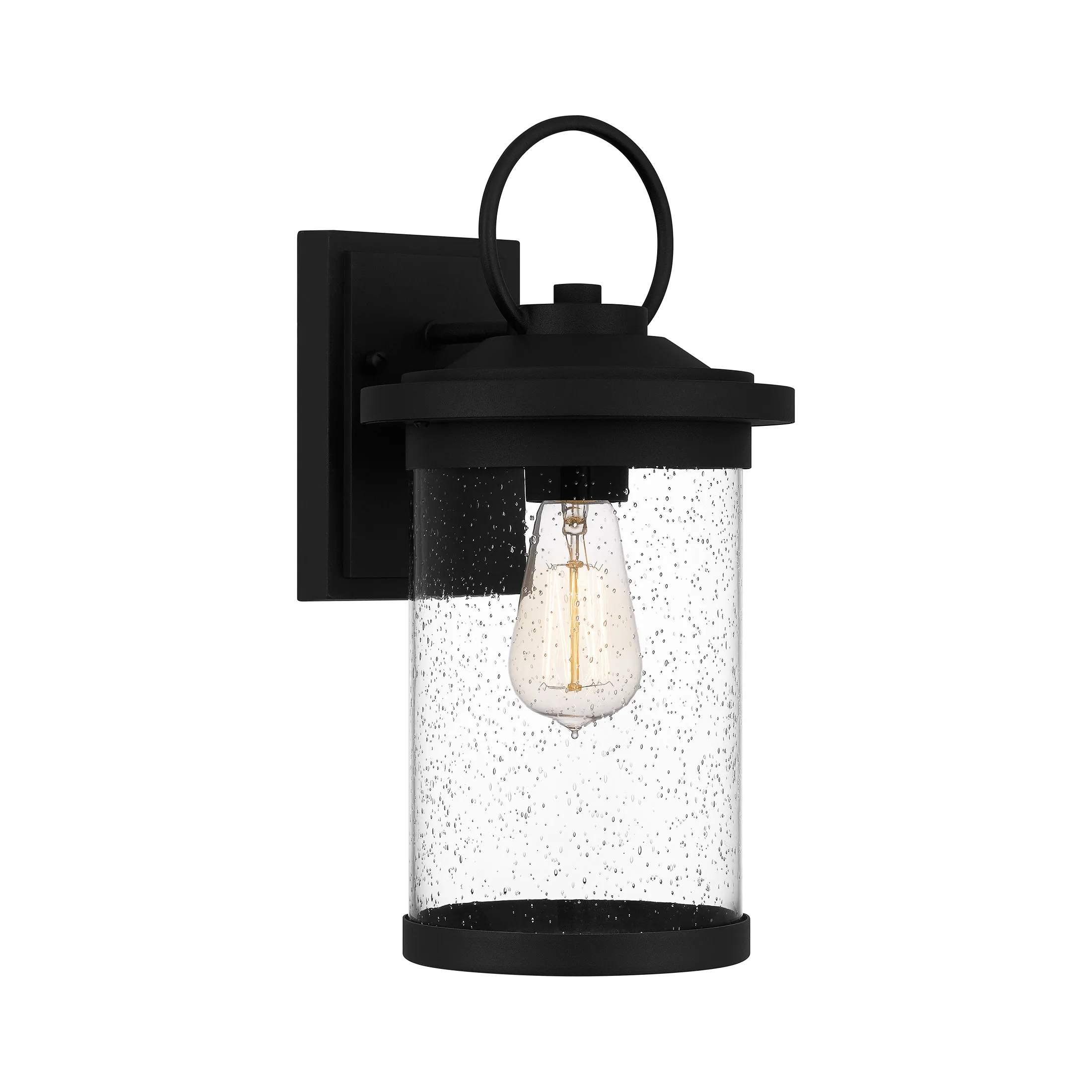

Kace 1-Light Earth Black Outdoor Wall Lantern Free shipping