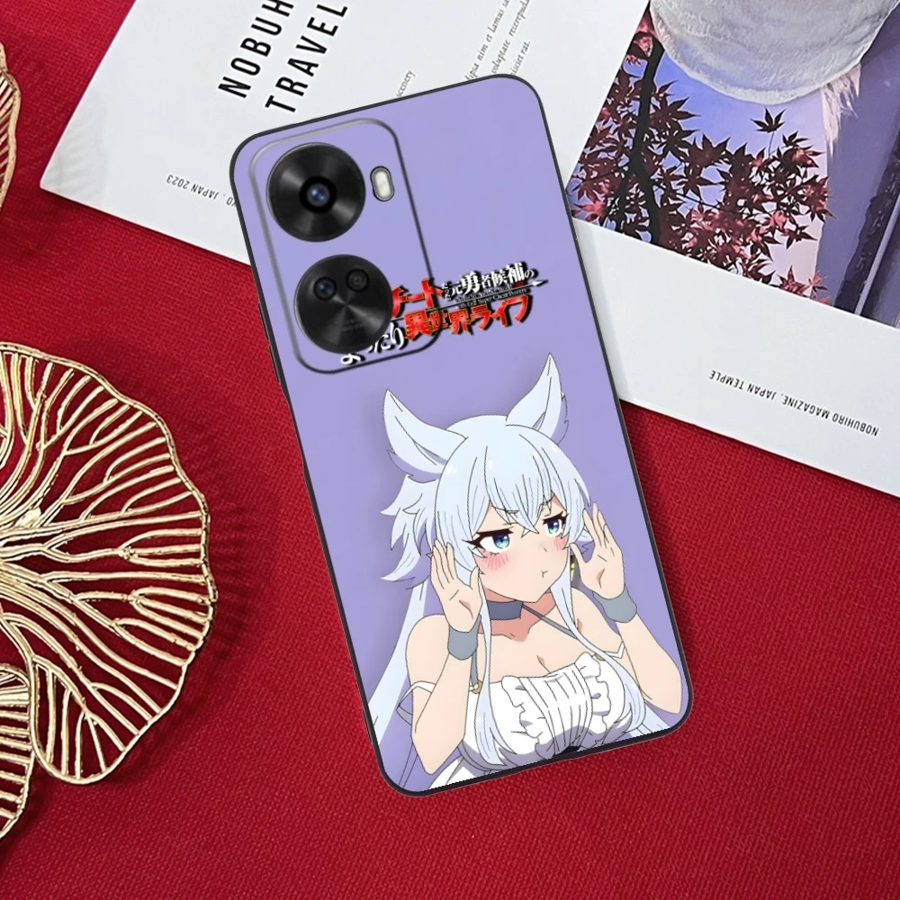 Милый чехол для мобильного телефона с аниме Fenrys Huawei Nova 12 11 10 9 8 7 Pro SE цвет черный