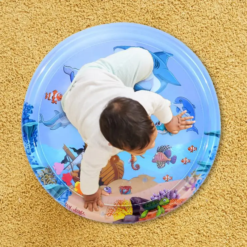 Детский водный игровой коврик надувная подушка из ПВХ для младенцев животик