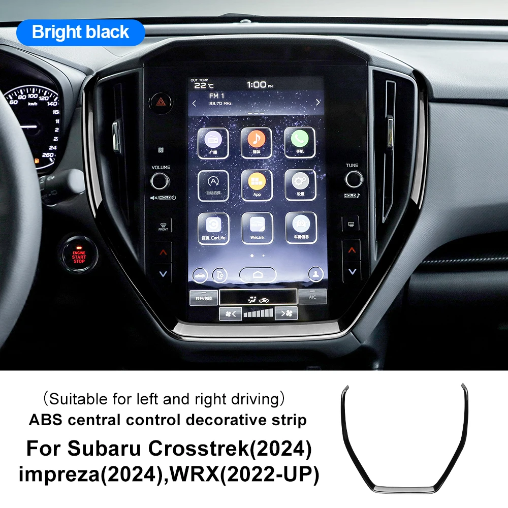 

Наклейка на панель переключения передач для Subaru Crosstrek 2024 Impreza 2024 WRX 2022 2023 2024 ABS, глянцевые матовые аксессуары из углеродного волокна