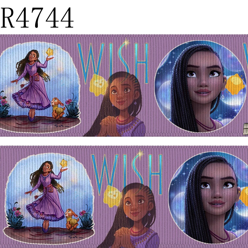 50 ярдов рулон корсажная лента с мультяшным принтом Wish Asha 3 дюйма материал для
