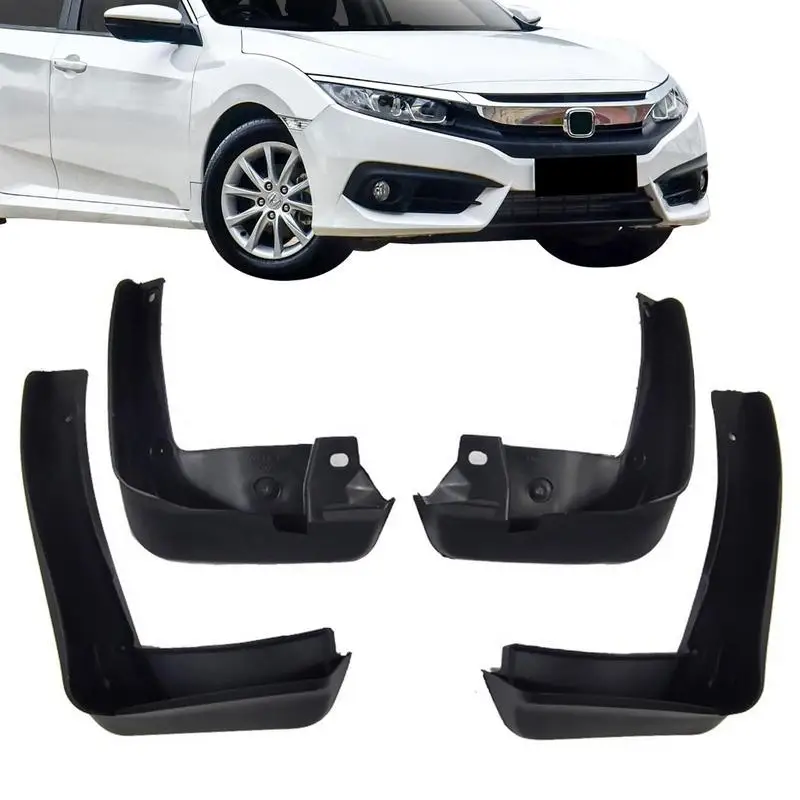 

4Pcs Front & Rear Mud Flaps Splash Guards Mudguards Black Fit For Honda Accord 20032007 2013-2017 2018-2022 Mudflaps
