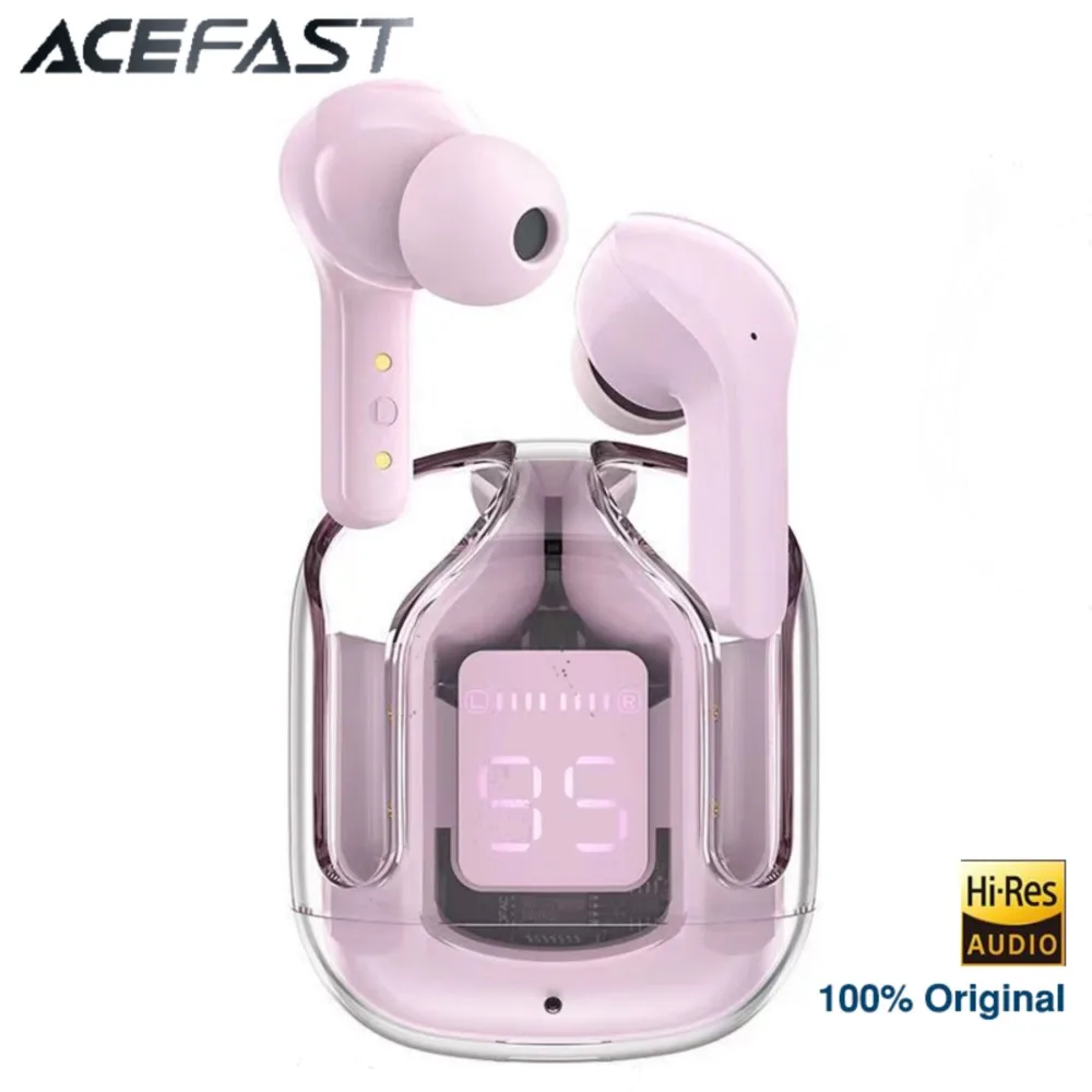 

ACEFAST T6 Crystal Color TWS Bluetooth Headset ENC Noise Surround Sound Reduction True Wireless Sports Delay Free Game Headset