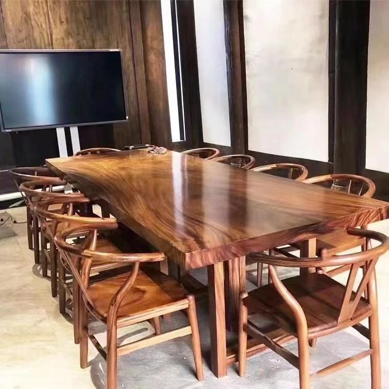 В наличии большой столик-Консоль неправильной формы деревянный обеденный стол