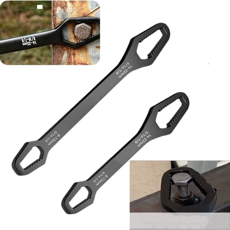 

8-22/3-17mmUniversal Torx Wrench Self-tightening Adjustable Glasses Wrench Board Double-head Torx Spanner Hand Tools for Factory