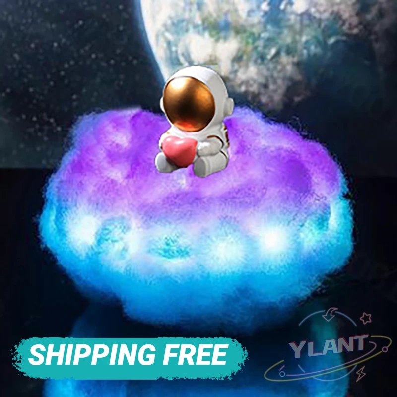 

Space Astronaut LED Lamp Night Light Cloud 3D Rainbow USB Effect Colorful Gift Kids Home Bedroom Decoration Switch Night Lamp