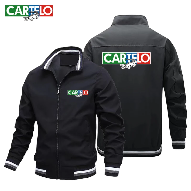 CARTELO brand fashion men's jacket casual jacket outdoor sports jacket spring and autumn military bomber jacket men's plus size
