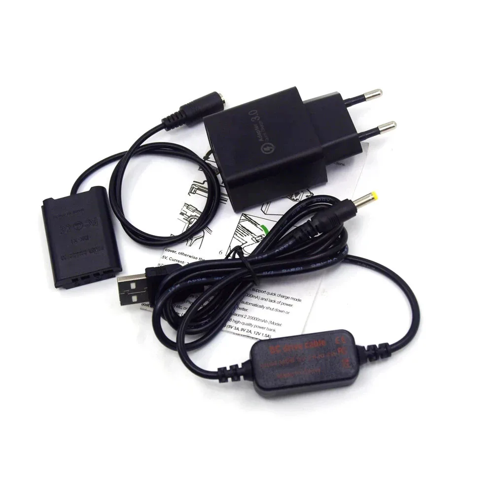 USB-кабель Power Bank 4 2 В + соединитель постоянного тока DK-X1 NP-BX1 NPBX1 Поддельный