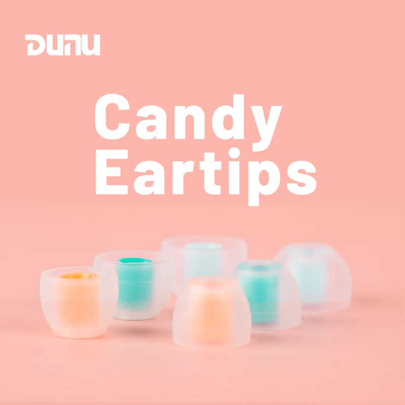 

DUNU Candy Silicone Eartips 3pairs L/M/S Bore Size 4.6mm/Single Flange for Earphone Nozzle Diameter from 4.6-5.5mm
