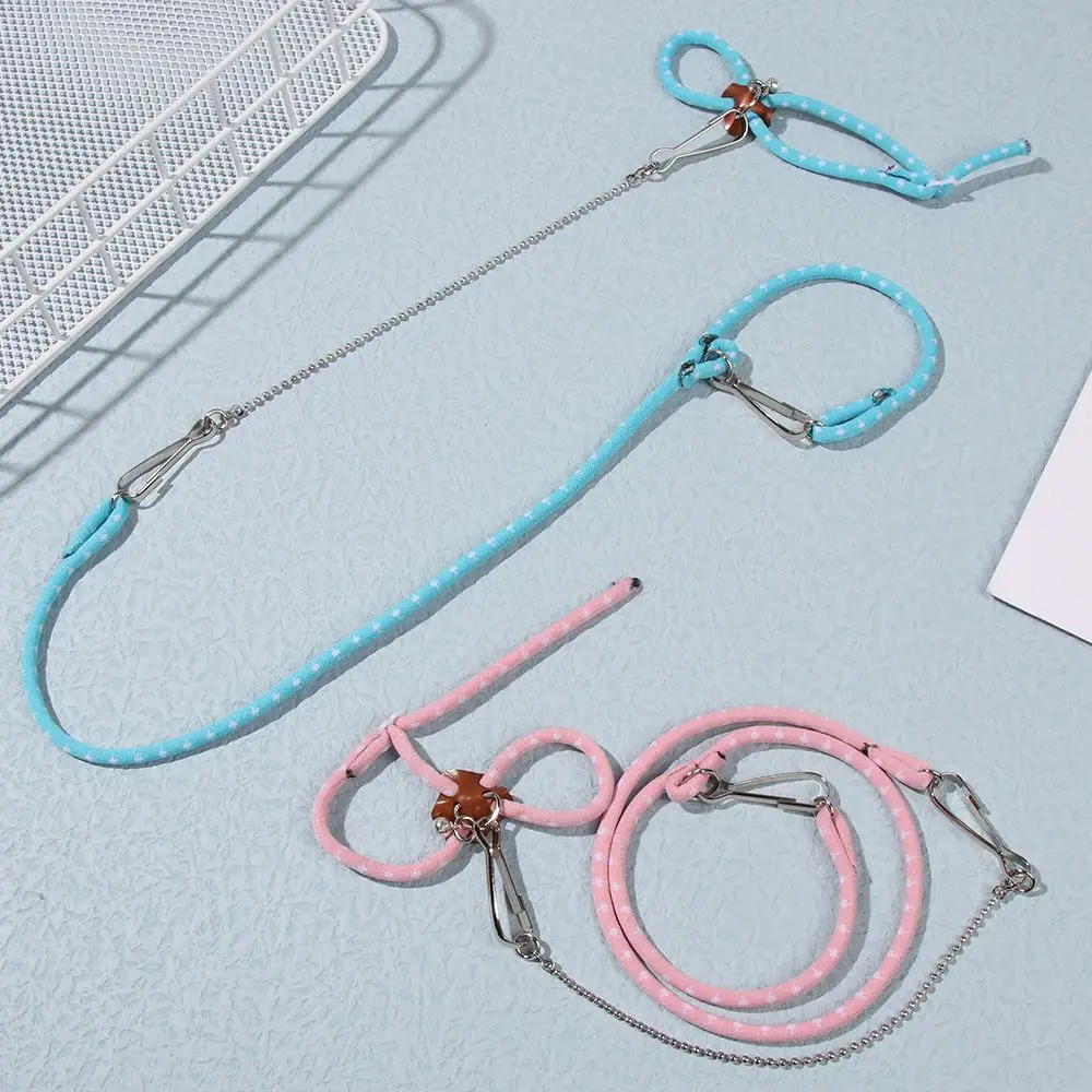 

Durable Adjustable Small Pet Accessories Soft Ferrets Rat Leash Parrot Mouse Rope Bird Leashes Hamster Harness