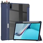 Умный чехол для Huawei MatePad 11 2021, чехол для телефона, умный чехол-подставка с магнитной адсорбцией, задняя прозрачная панель для Mate Pad 11