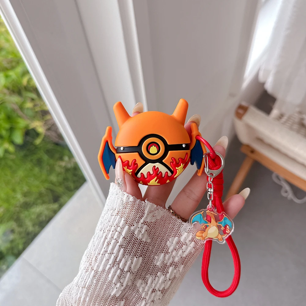 Фото Чехол для наушников 3D Pocket Monsters Pokemon Charizard Poké Ball для Airpods 4 Pro 3 2, защитный чехол для беспроводной Bluetooth-гарнитуры №2