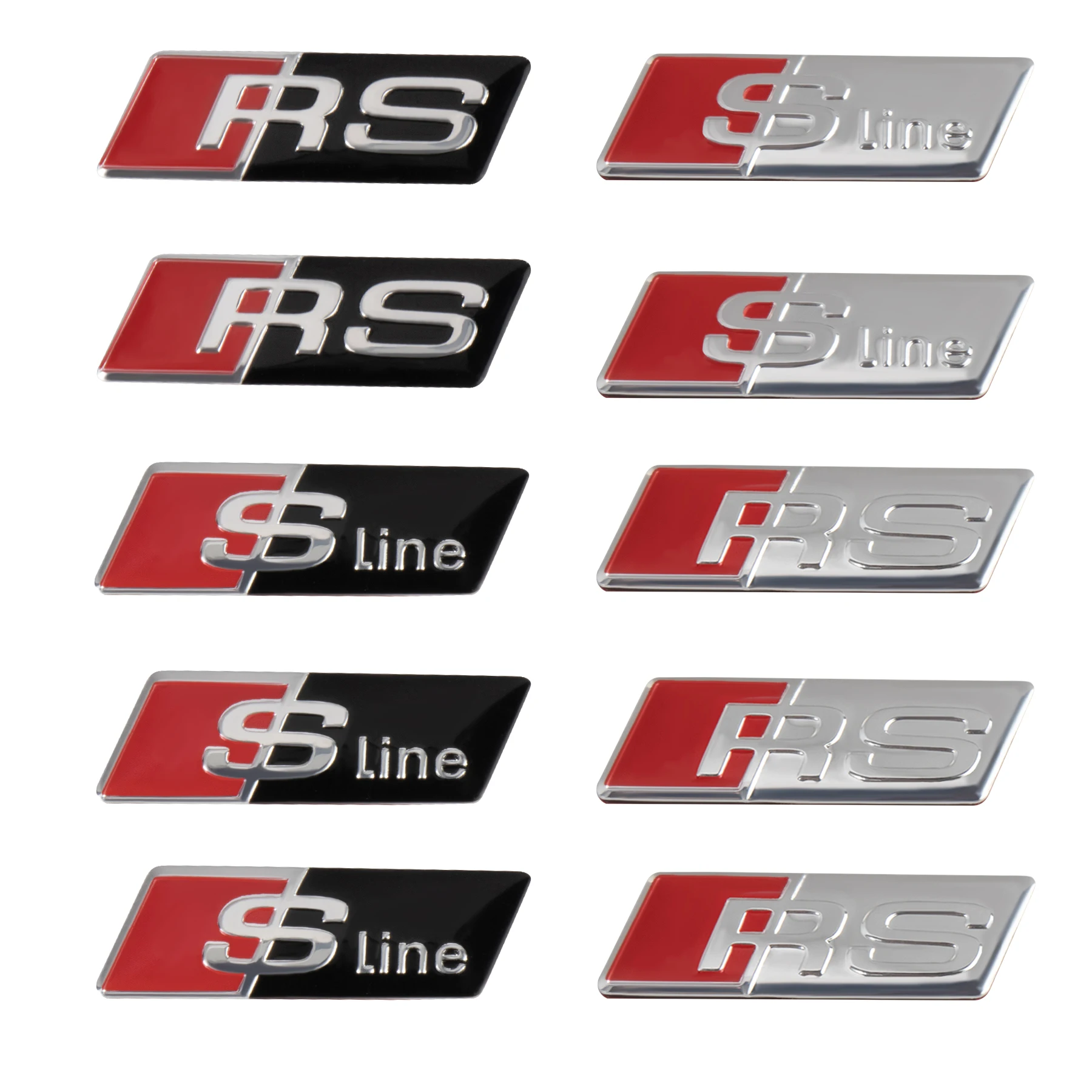 3D алюминиевый значок SLINE RS наклейка на руль автомобиля авто интерьерная эмблема