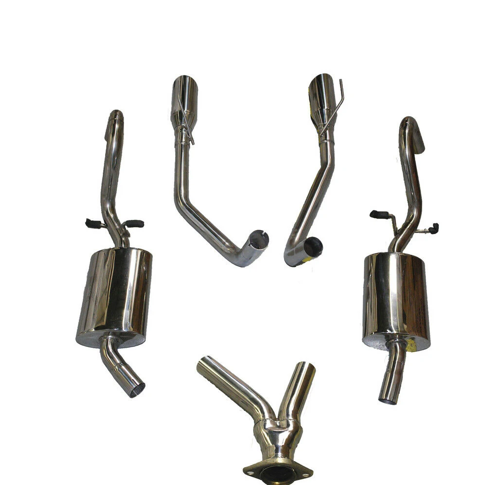 

Catback подходит для Ford Must @ ng 99-04 двойная Catback выхлопная труба V6 только 4 "наконечники OD