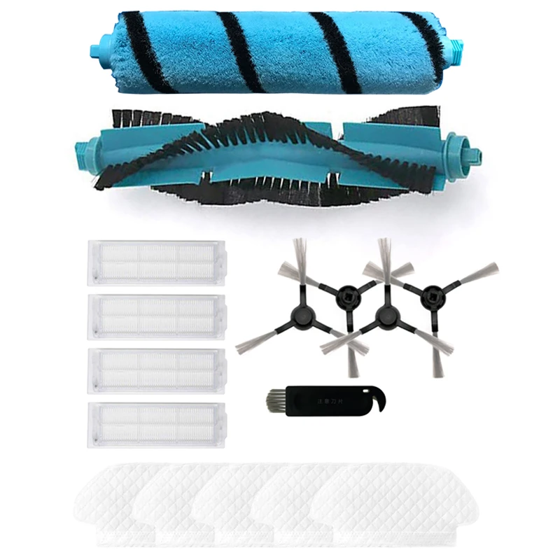 

Main Side Brush Disposable Mop Rag for Viomi V2 Pro V3 Mop Filter HEPA Mijia STYJ02YM Conga 3490 Robot Accessories