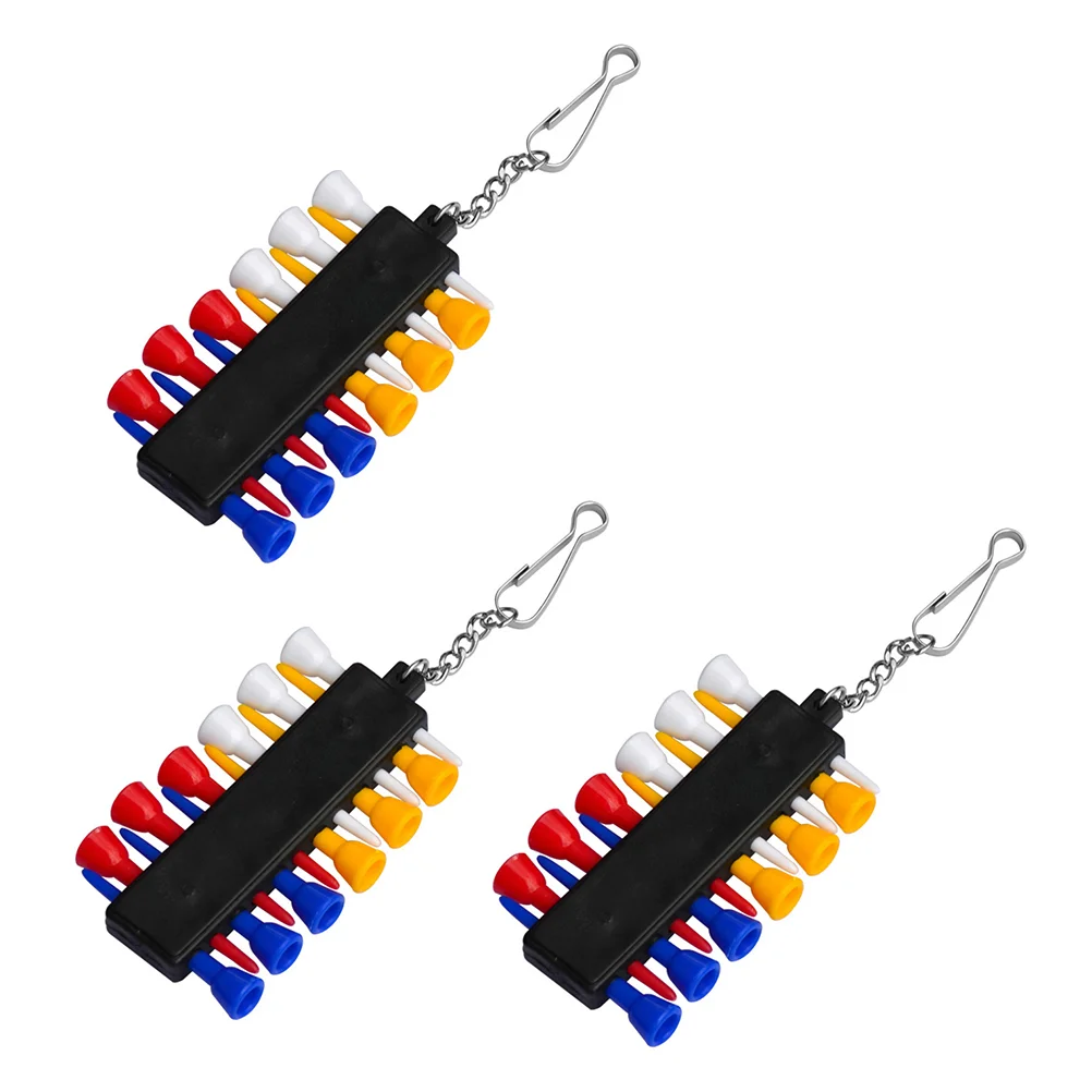 

3 Sets Practical Tee Holders Golfer Tee Holding Accessories Golfs Tee Keepers