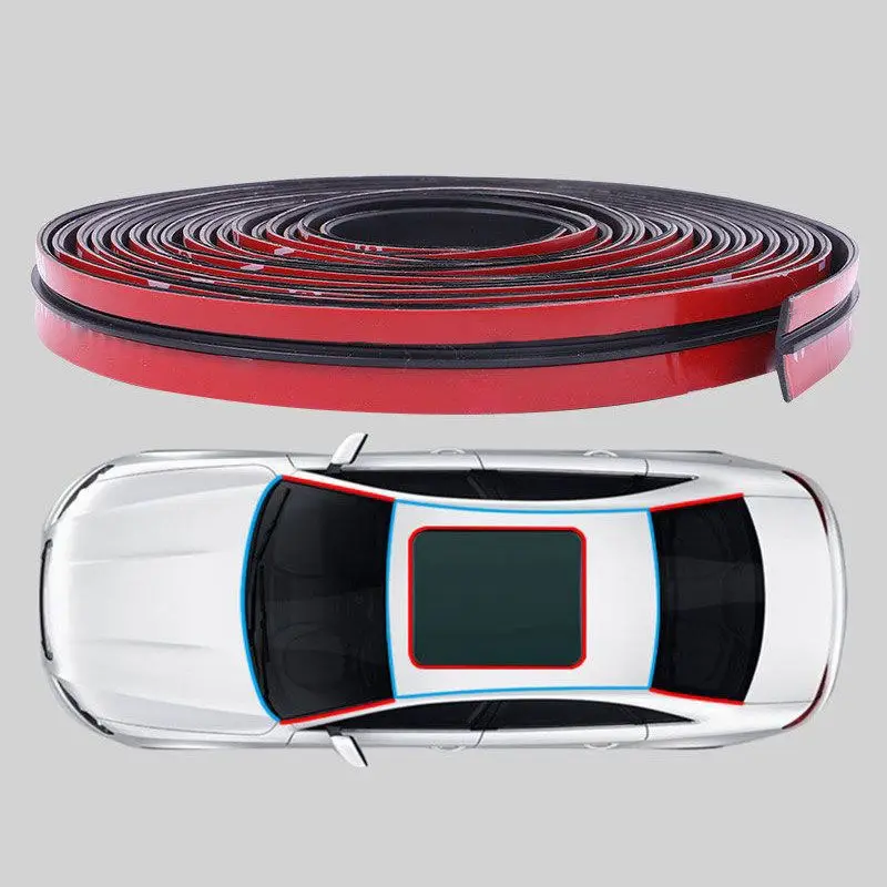 

14/19MM Car Door Seal Strips Auto Seal Protector Sticker Window Edge Windshield Roof EPDM Sealing Strip Noise Insulation Access