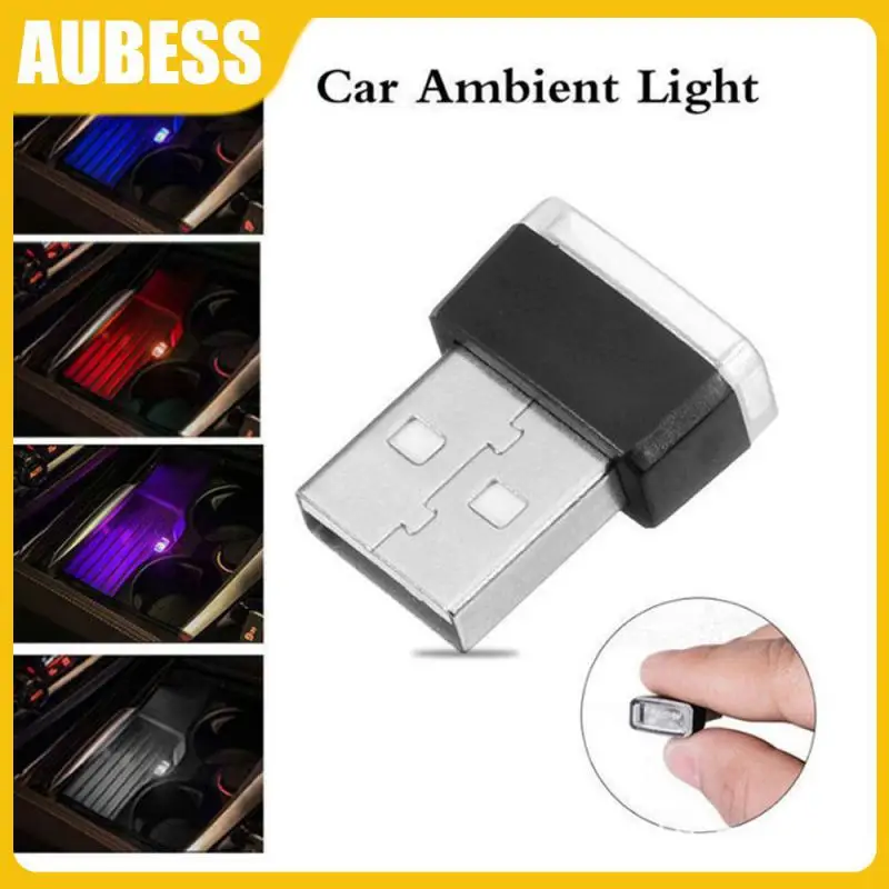 

Car Usb Light Universal Mini Neon Interior Light Portable Atmosphere Car Accessories Usb Ambient Light Emergency Lighting