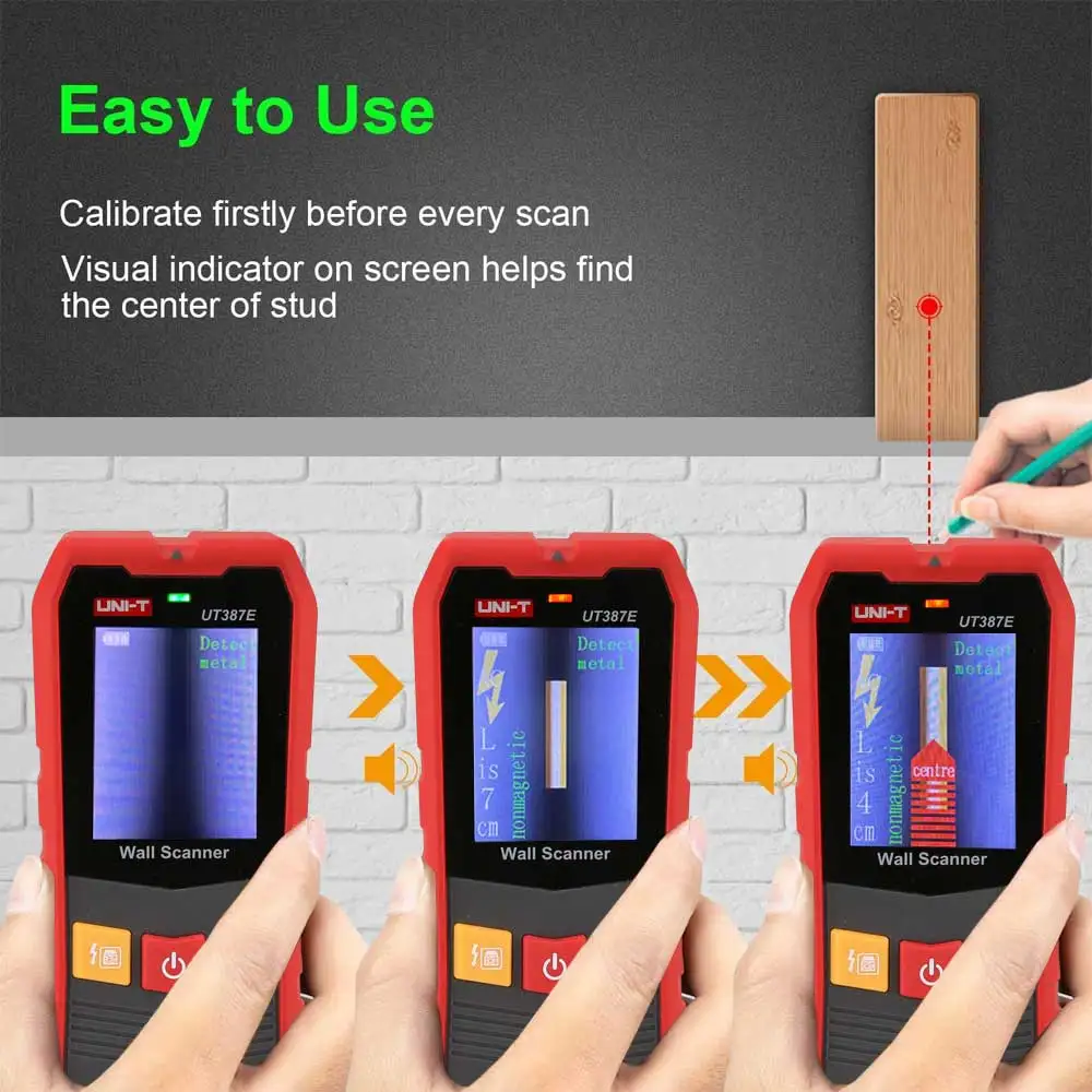 UNI-T UT387E детектор Bolzen Ручной металлодетектор