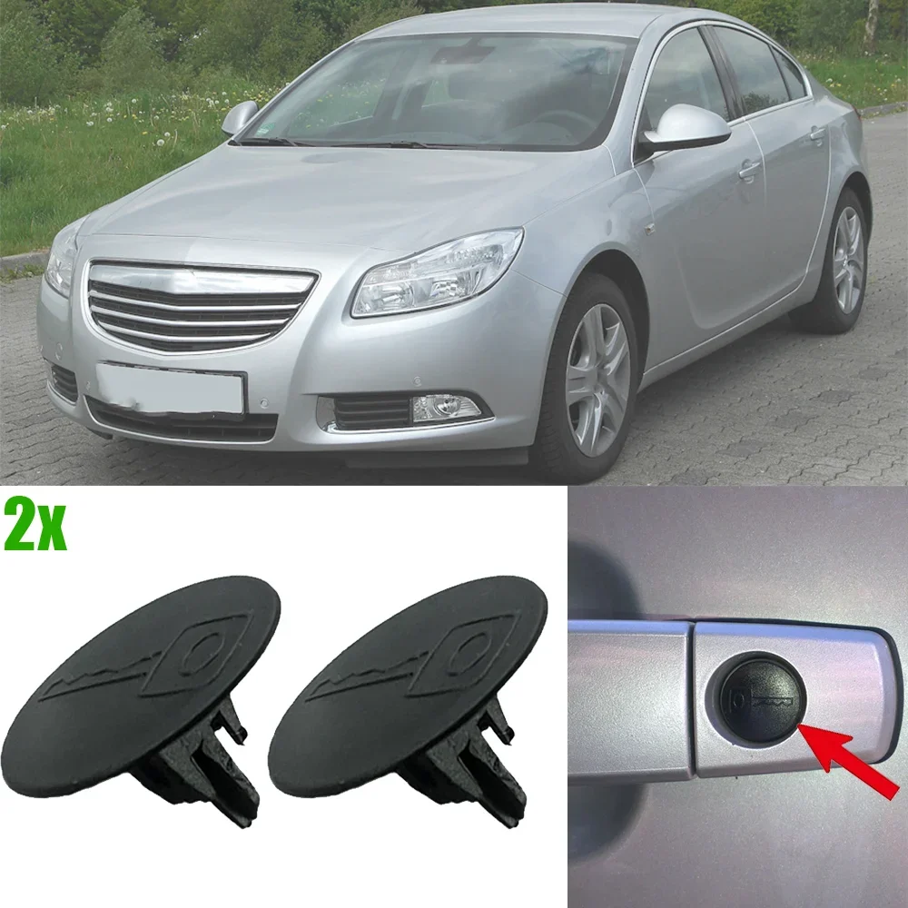 2 шт. новый черный для Opel Insignia Hatchback 2008-2017 автомобильная дверная ручка замок замок отверстие для ключа заглушка отделка зажим пылезащитный пластик