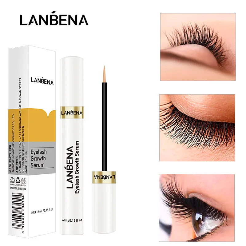 

LANBENA Eyelash Growth Serum Eyelash Enhancer Treatment Liquid Eye Lashes Growth Lengthening Thicker Curling Nourishing Essence