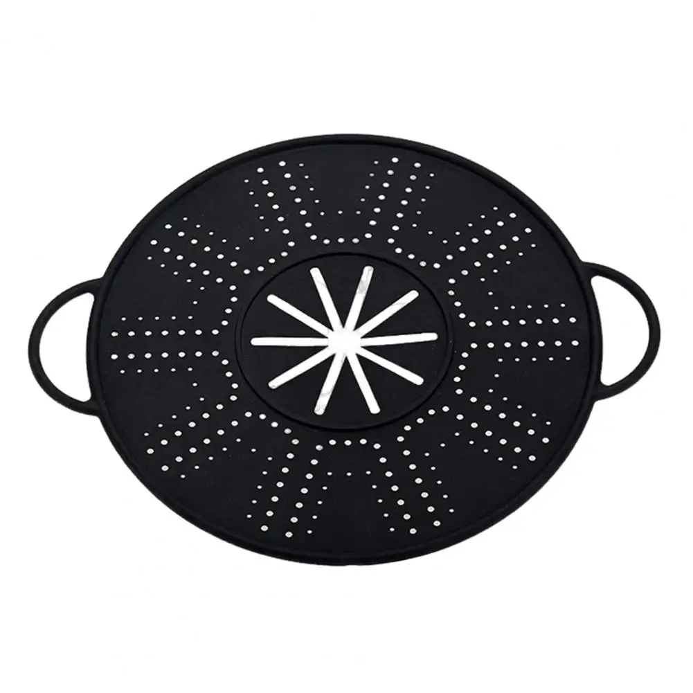 

Защита от брызг масла Защита от брызг масла для приготовления пищи Силиконовый экран от брызг для сковороды с ручкой Теплоизоляция для выпечки