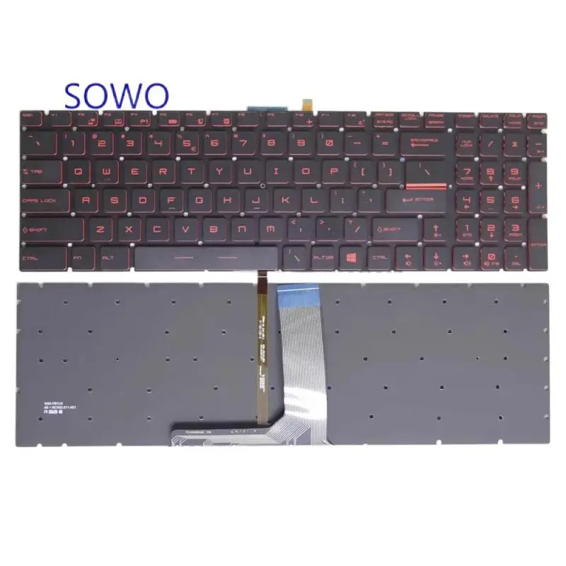 0. Новая клавиатура для MSI GE62 GE72 GL62 GV62 16J1 J2 J5 J9 1781 16H2 1791