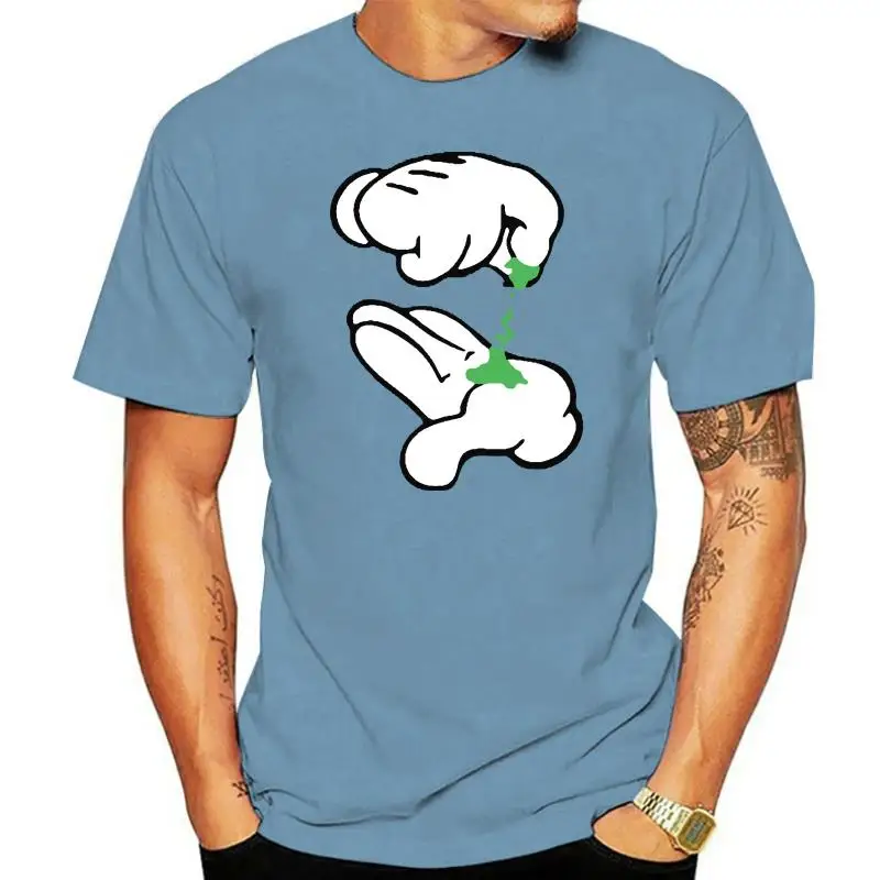 

Summer Style Fashion Cartoon Hands Pinching Weed T-shirt Weed Shirts