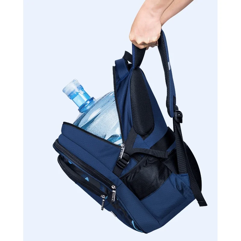 Grade 3-9 Primary Students Children Backpacks New Secondary Girl Boy Simple Large Capacity School Tutorial Bags with Pencil-box