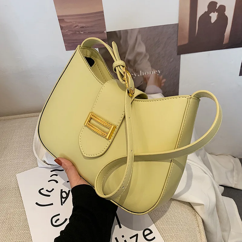 Fashion Exquisite Shopping Bag Retro Casual Women Totes Shoulder Bags Female Leather Solid Color  Handbag for Women 2023 Spring