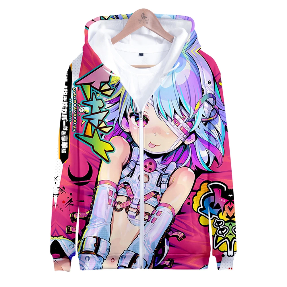 Oversized Highstreet Dohna Let's Do Bad Things Together 3D Men Women Harajuku Zipper hoodis Sweatshirt Casual Hoodies