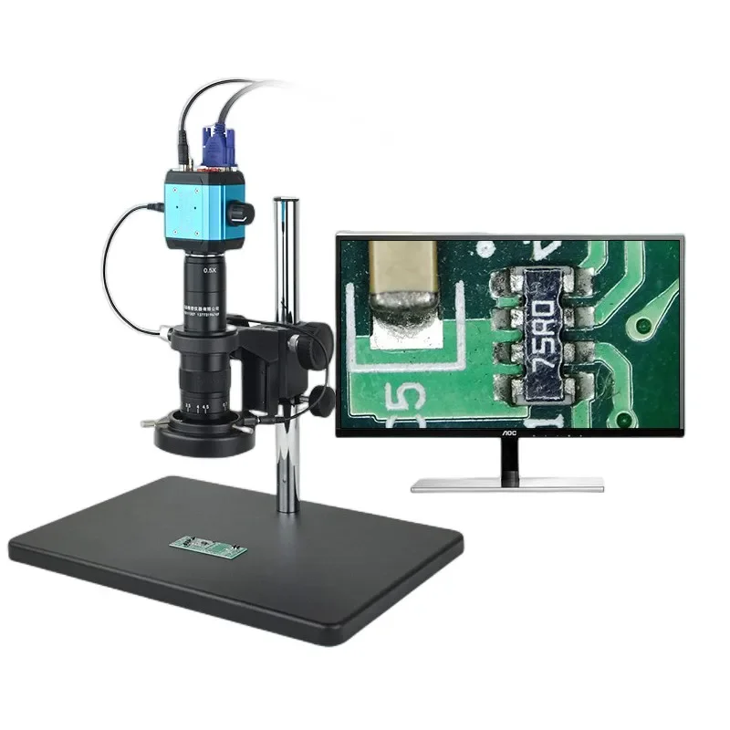Электронный микроскоп промышленный HD CCD ремонт мобильного телефона с большим