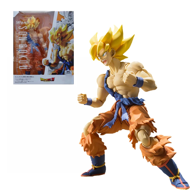 

Anime Dragon Ball Z Action Figure SHF Super Saiyan Goku Super Warrior Awakening Model Collectible Statue Toys For Birthday Gifts