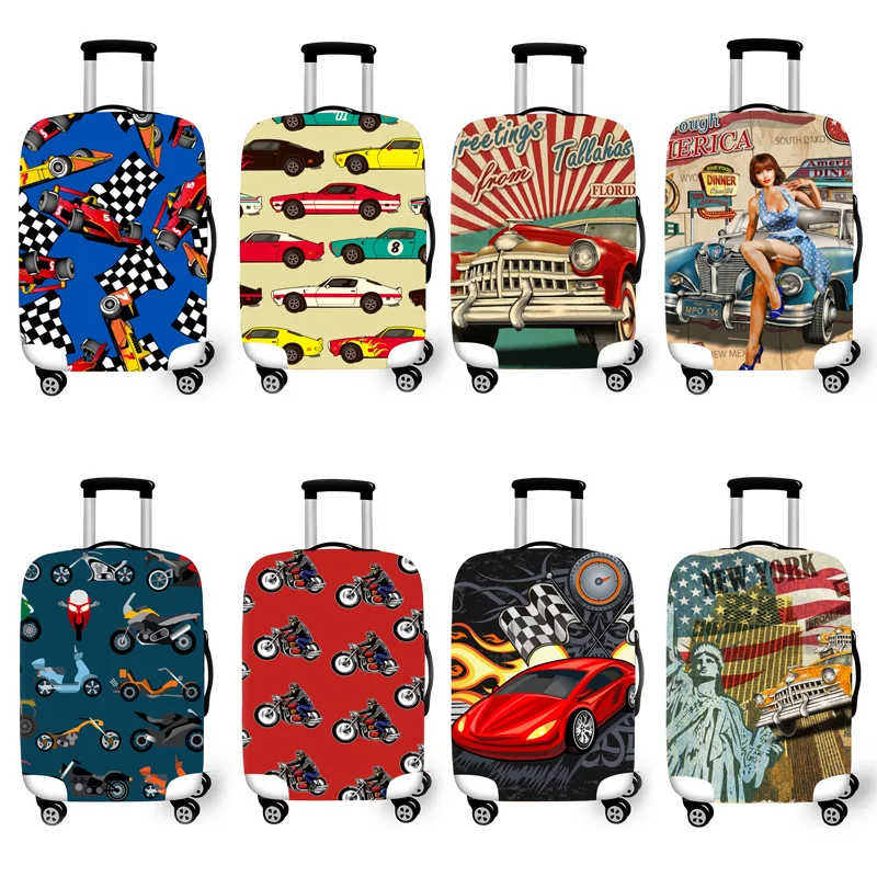 

Luggage Protective Cover Case For Suitcase Protective Cover Trolley Cases Covers 3DTravel Accessories Racing car Pattern