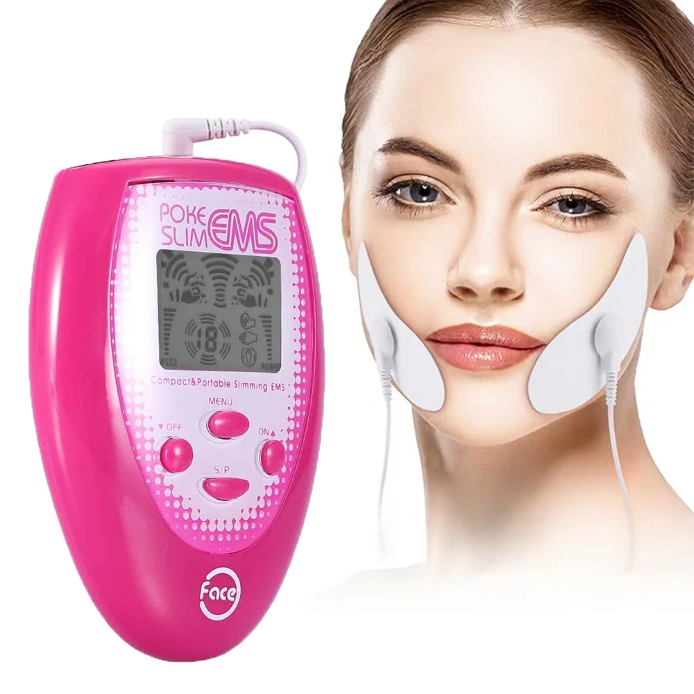 

V Shape Face Lift Devices Double Chin Remover Electric EMS Microcurrent Lifting Facial Slimming Electrode Pulse Massager Machine