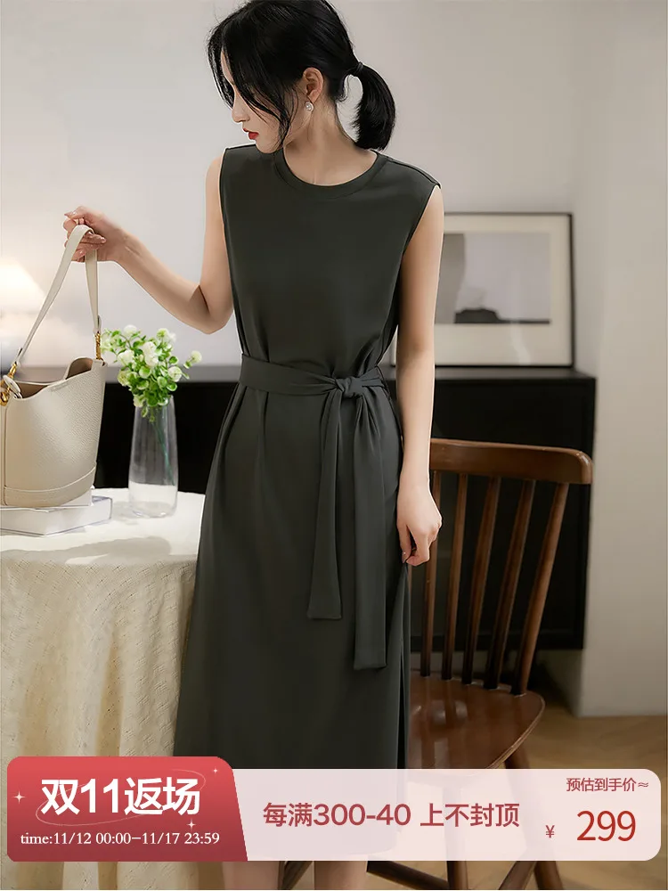 [Qzq68250mg] Xiaohan легко работать. Модное платье для похудения с импортированной