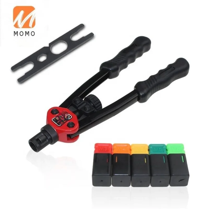 

12-Inch Riveter Automatic Rivet Tool Blind Rivet Nut Gun Heavy Duty Manual Insert Nut Tool M3 M4 M5 M6 M8 bt-606