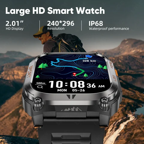 LIGE GPS умные часы для мужчин