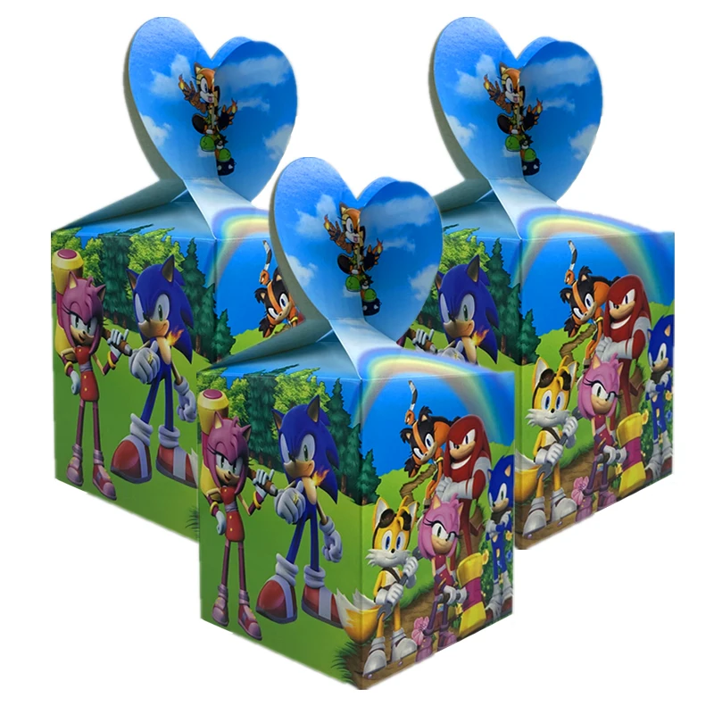 

Omilut 6 шт., звуковая коробка для конфет, мультяшный звуковой подарок на день рождения для ребенка, детский душ, звуковая одноразовая посуда, пр...