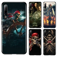 pirates of the caribbean phone case for huawei p10 p20 p30 p40 p50 lite pro lite e p smart z black luxury silicone cover funda