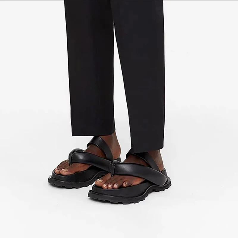 2023 Summer Women Flip Flops Flat Platform Sandals Casual Outside Open Toe Slippers Women Fashion INS Style Slippers Woman