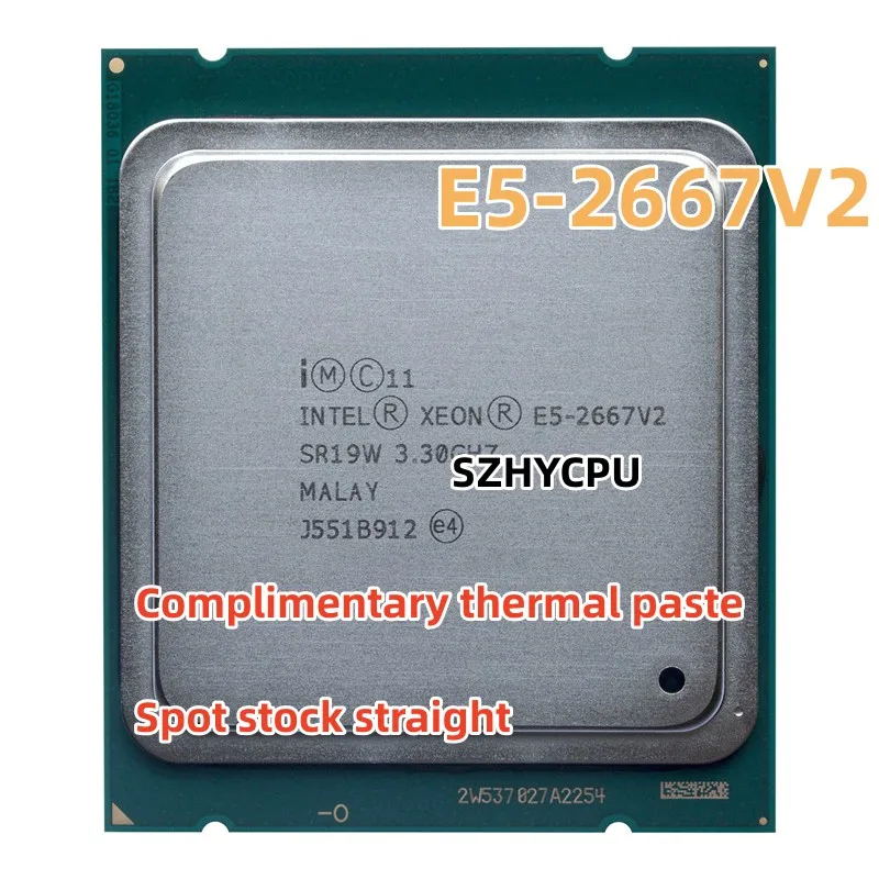 

Процессор Intel Xeon E5 2667 v2, 3,3 ГГц, 8 ядер, 16 потоков, 25 Мб кэш-памяти, SR19W, 130 Вт, ЦП LGA 2011