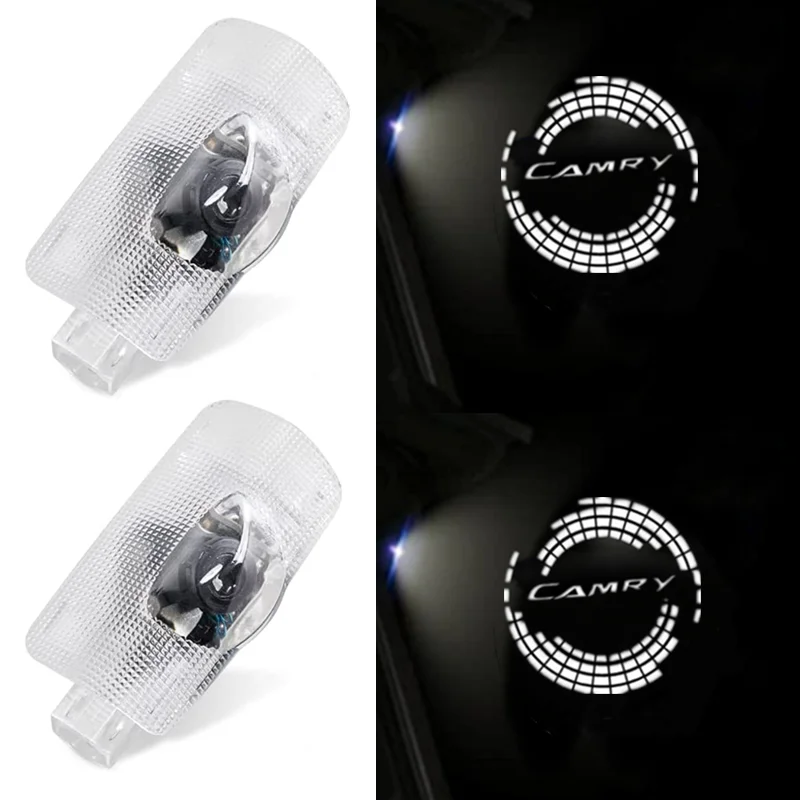 

2pcs Car Door Welcome LED Light Projector For Camry 2006-2021 Logo Courtesy Light Auto Accessories Shadow Ghost Laser Lamp