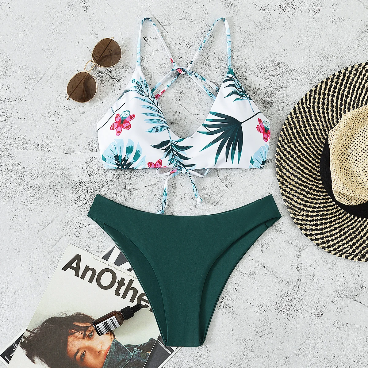 

Two Piece Brazilian Biquini Set Green Swimwear Women Bathing Suit Triangle Micro Bikinis Sexy Low Waist