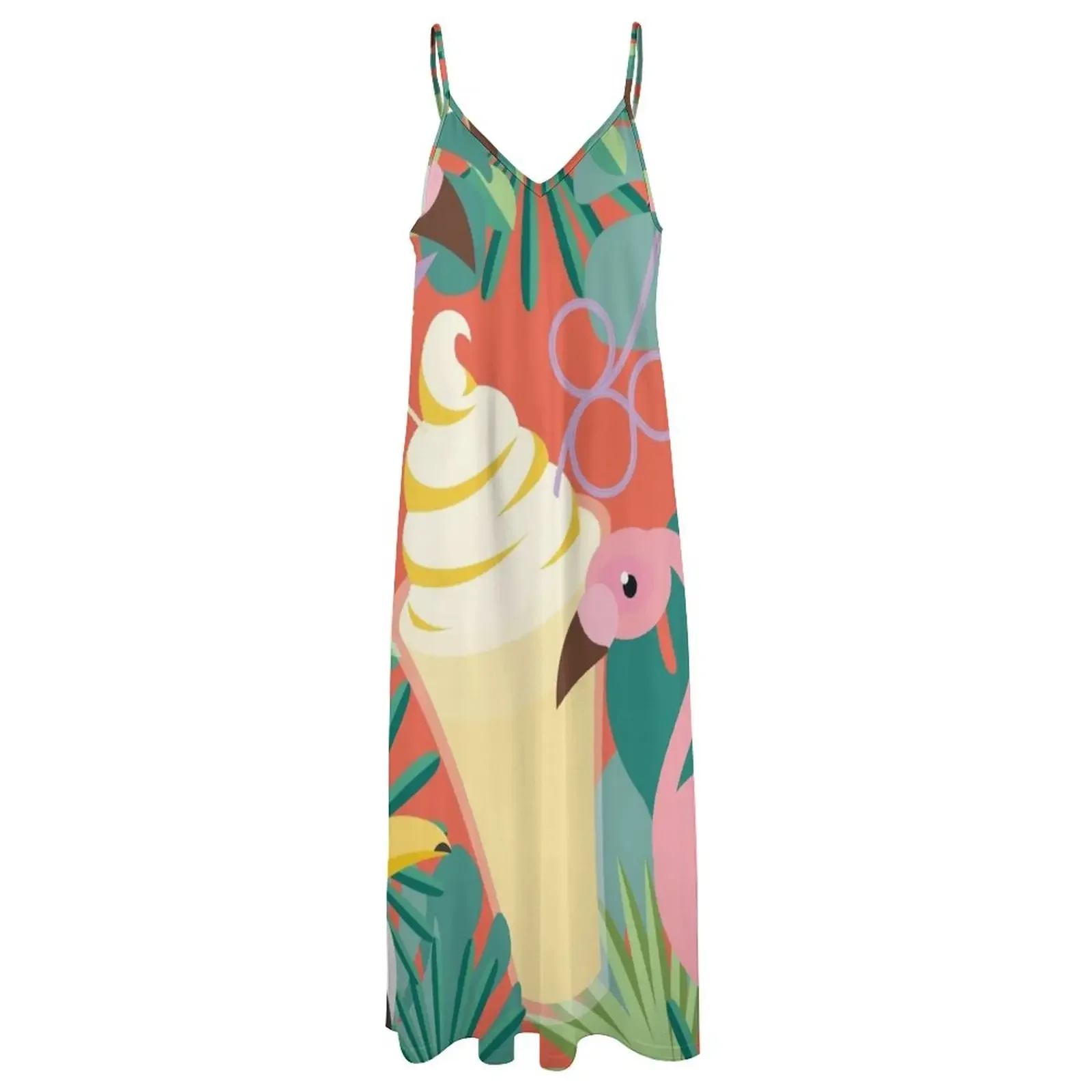 Минималистичное платье без рукавов Dole Whip женская одежда женские платья длинные