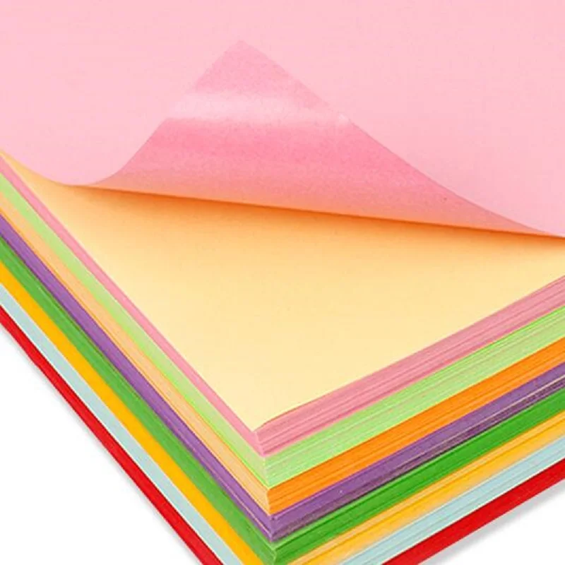 50 Sheets A4 Color Stickers Paper Laser Inkjet Printer Copier Craft Paper Colorful Self Adhesive Label Matte Surface Paper
