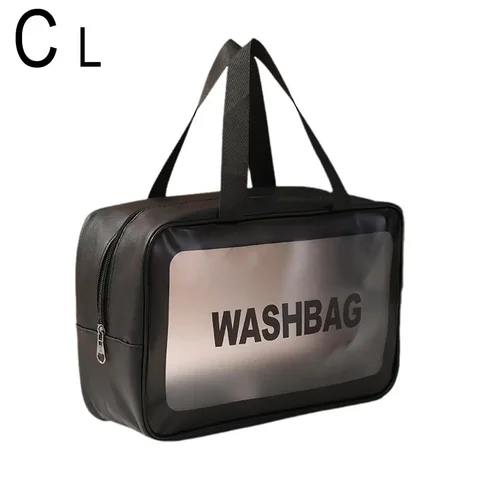 Прозрачная сумка из ПВХ на молнии для женщин, прозрачный косметический Органайзер для хранения туалетных принадлежностей, 3 размера, дорожная сумка для туалетных принадлежностей M8n9