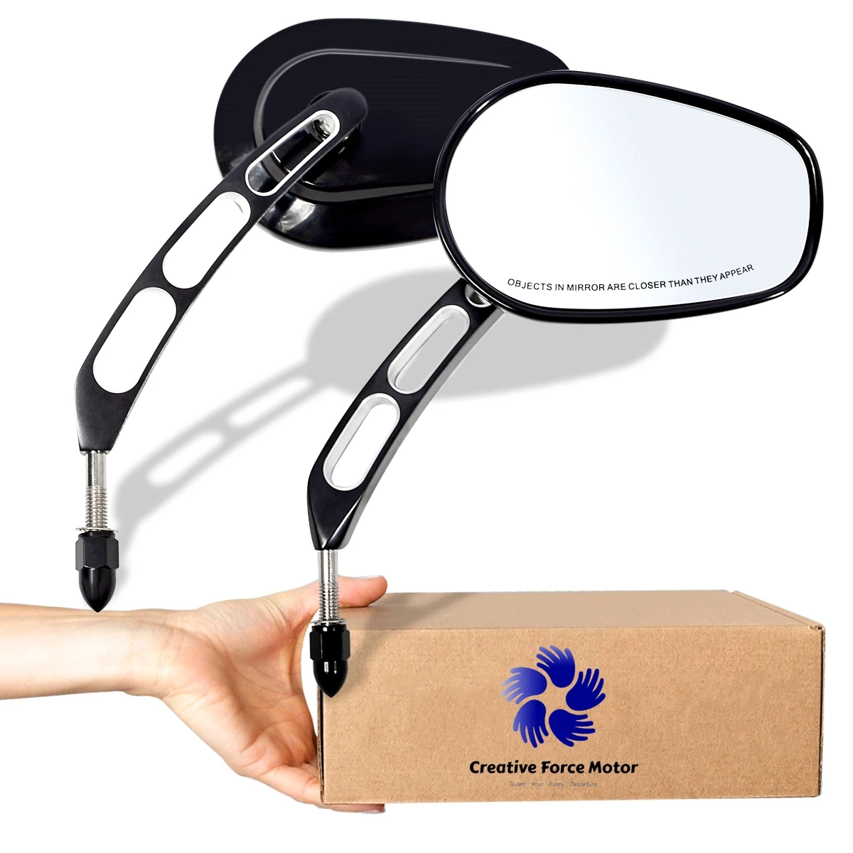 

Боковые зеркала 5/16 дюйма на руль мотоцикла, 360 °, задний вид, для Harley Honda Sportster Iron 883 Fat Bob 114 Tri Street Glide Breakout Road King FLHR Softail FL аксессуары для мотоциклов