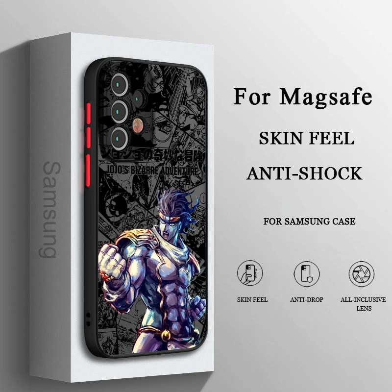 Прозрачный чехол для телефона с аниме Невероятные приключения Джоджо Samsung A22 A32 A52